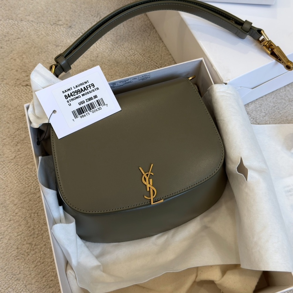 Brand New SAINT LAURENT  Top Handle Bag Strong Moss